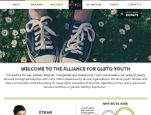 Tablet Screenshot of glbtqalliance.org