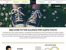 Tablet Screenshot of glbtqalliance.com